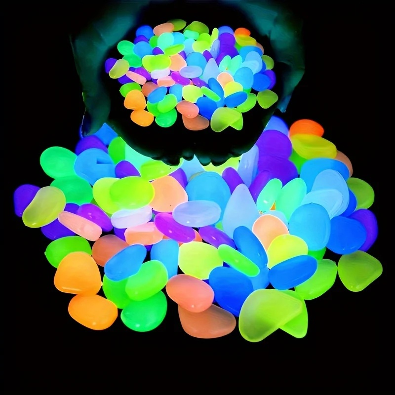 Plant Aquarium Pot - 50-200 pezzi di ciottoli luminosi al